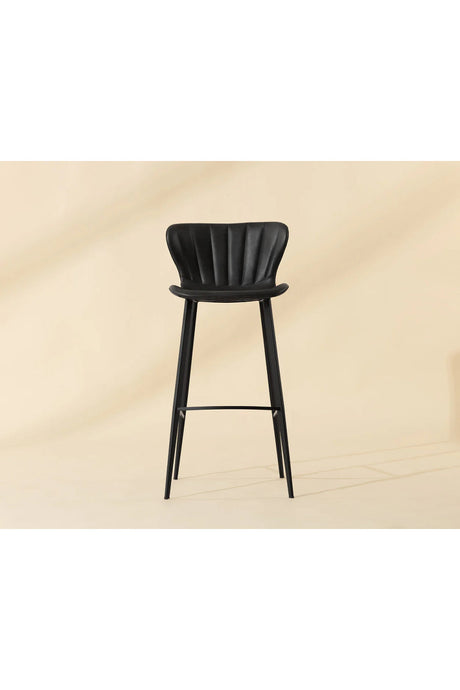 Clamshell Style Tufted Bar Stool by Splendido Arabella Barstool, alternate view 9