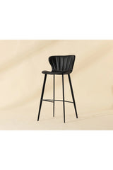 Clamshell Style Tufted Bar Stool by Splendido Arabella Barstool, alternate view 8