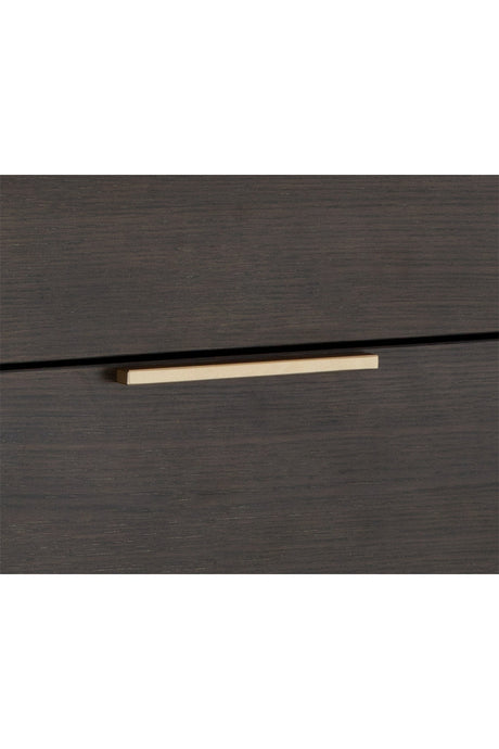 Dark Gray Oak 6-Drawer Dresser by Splendido Rebel, alternate view 6