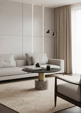 Black Oak Top Coffee Table by Splendido Monaco, alternate view 2
