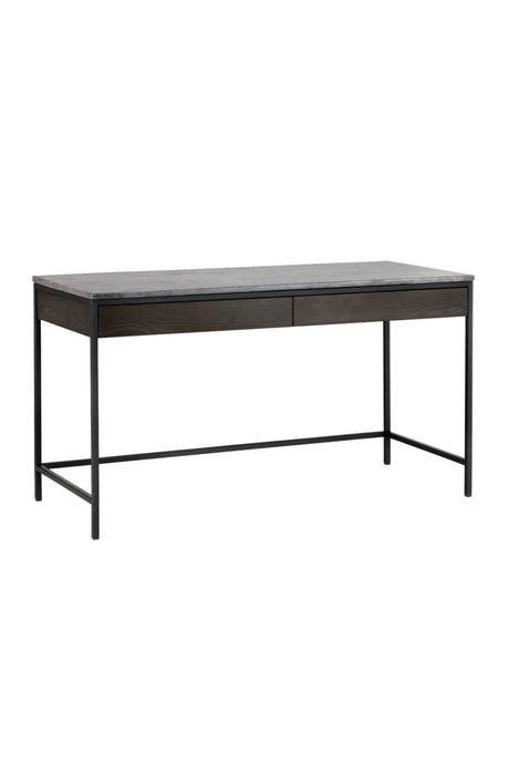 Gray Marble 2-Drawer Console Table by Splendido Stamos