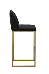 Gray Runch-Back Bar Stool by Splendido Nevin Barstool, alternate view 3