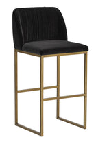 Ruched-Back Fabric Counter Stool by Splendido Nevin, alternate view 9