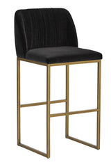 Ruched-Back Fabric Counter Stool by Splendido Nevin, alternate view 9
