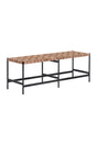 Hand-Woven Leather Bench by Splendido Omari