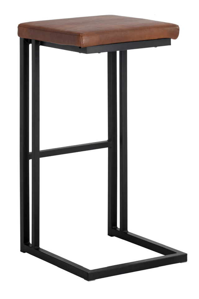 Leather Look Cantilevered Bar Stool by Splendido Boone Barstool