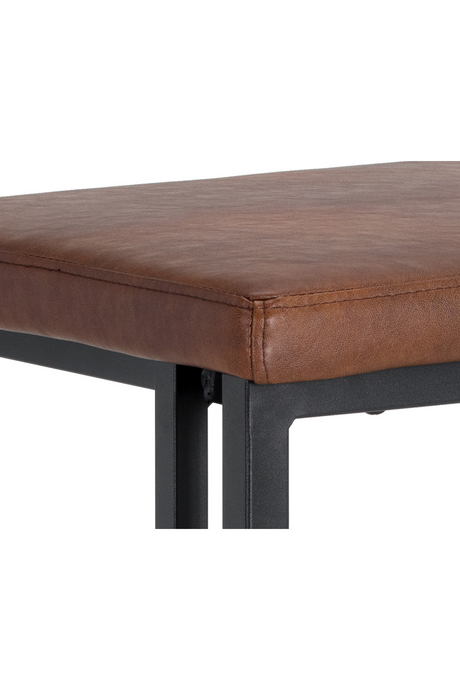 Leather Look Cantilevered Bar Stool by Splendido Boone Barstool, alternate view 5