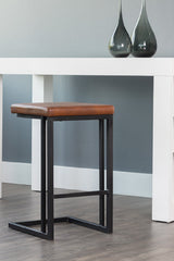 Leather-Look Backless Counter Stools (2) by Splendido Boone, alternate view 9