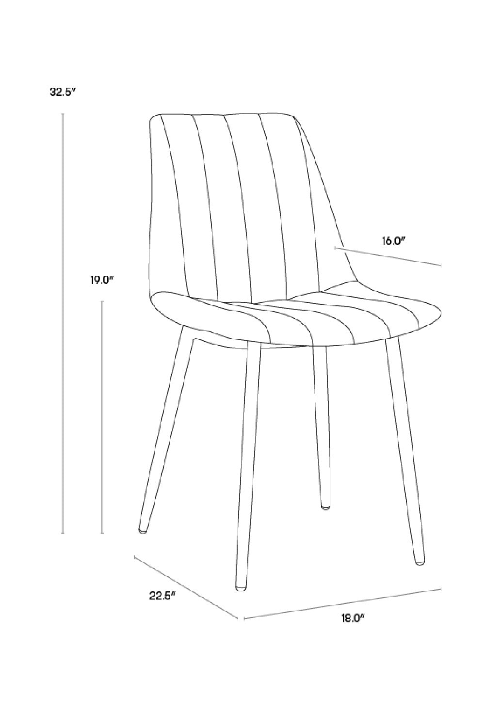 Channel-Tufted Dining Chairs (2) by Splendido Drew, alternate view 20