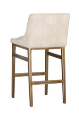 Leather-Look Vertical-Channeled Bar Stool by Splendido Halden Barstool, alternate view 4