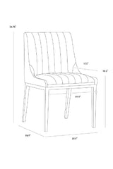 Vertical Stitched Dining Chairs (2) by Splendido Halden, alternate view 18