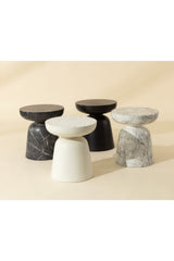 Marble-Look Indoor/Outdoor End Table by Splendido Lucida Side Table, alternate view 20