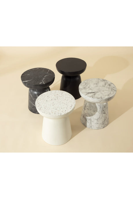 Marble-Look Indoor/Outdoor End Table by Splendido Lucida Side Table, alternate view 21