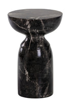 Round Marble-Look Indoor/Outdoor End Table by Splendido Goya Side Table, alternate view 12