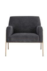 Fabric Upholstered Lounge Chair by Splendido Cybil Accent Chair, alternate view 17