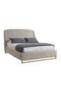 Gray Ruched Headboard Bed by Splendido Nevin