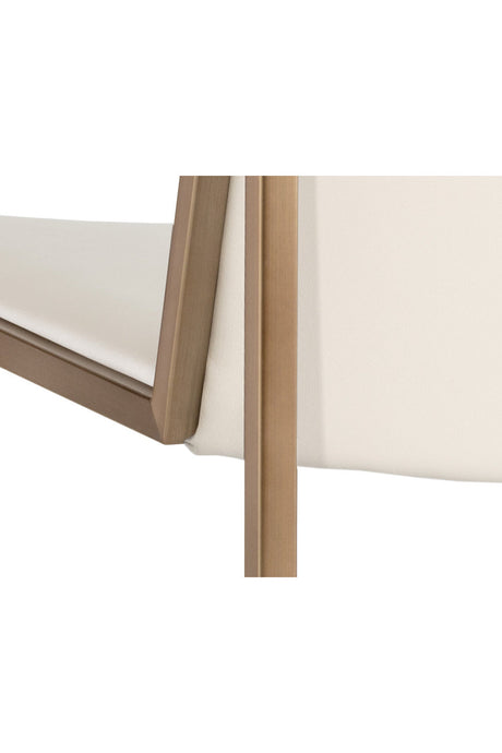 Cream Leather Look Dining Chairs (2) by Splendido Blair, alternate view 10