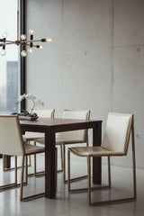 Cream Leather Look Dining Chairs (2) by Splendido Blair, alternate view 2
