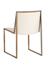 Cream Leather Look Dining Chairs (2) by Splendido Blair, alternate view 4