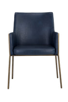 Leather Look Dining Armchair by Splendido Bernadette Dining Chair, alternate view 11