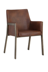 Leather Look Dining Armchair by Splendido Bernadette Dining Chair, alternate view 3