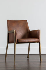 Leather Look Dining Armchair by Splendido Bernadette Dining Chair, alternate view 6