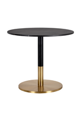 Round Black Marble Bistro Table by Splendido Massie Dining Table