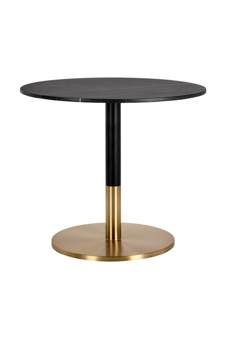 Round Black Marble Bistro Table by Splendido Massie Dining Table