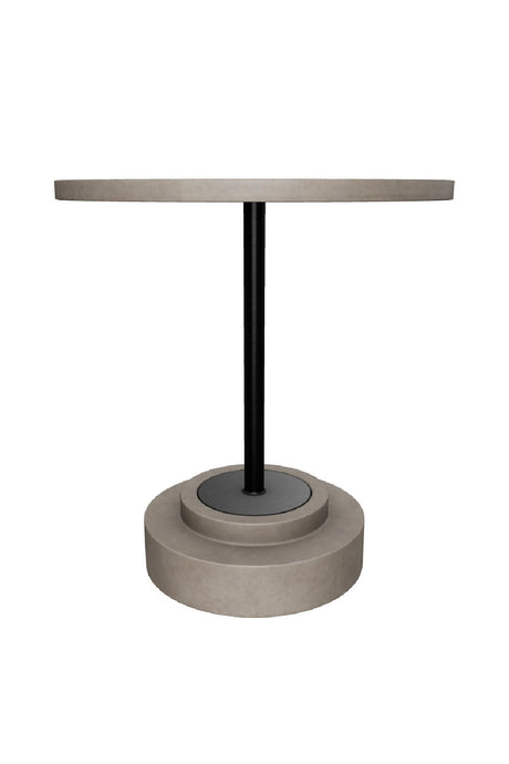 Round Indoor/Outdoor Concrete Bistro Table by Splendido Marlowe Outdoor Dining Table, alternate view 9