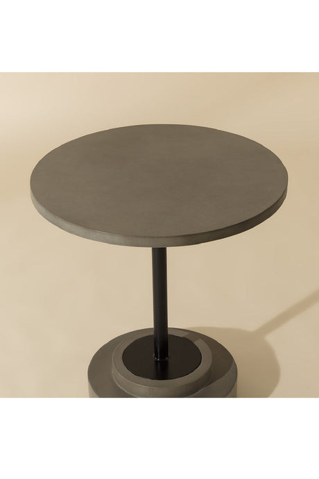 Round Indoor/Outdoor Concrete Bistro Table by Splendido Marlowe Outdoor Dining Table, alternate view 12