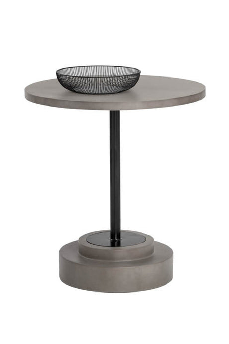 Round Indoor/Outdoor Concrete Bistro Table by Splendido Marlowe Outdoor Dining Table, alternate view 10