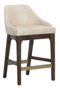 Cream Leather Look Counter Stool by Splendido Kace