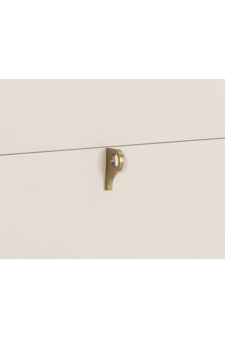 Cream Rubberwood 3-Drawer Dresser by Splendido Celine, alternate view 5