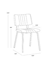 Leather Look Industrial Dining Chairs (2) by Splendido Berkley, alternate view 17