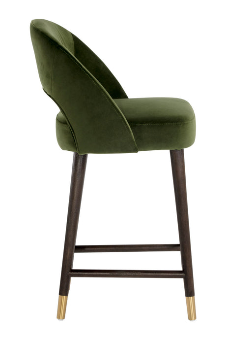 Green Cutout-Back Counter Stool by Splendido Monae, alternate view 3