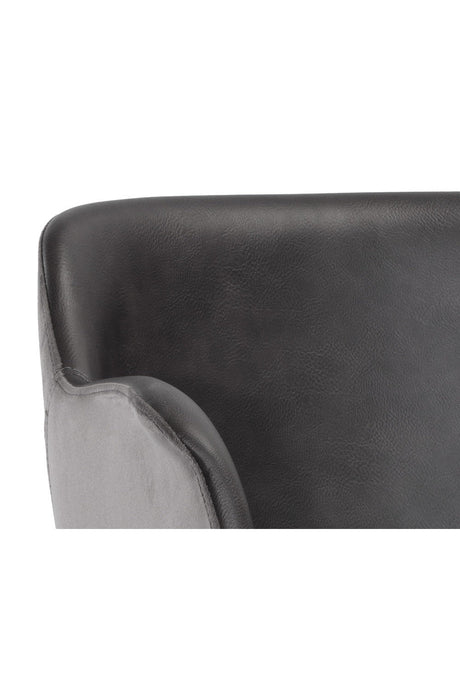 Swivel Upholstered Office Chair by Splendido Owen, alternate view 4