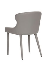 Taupe Leather Dining Chairs (2) by Splendido Evora, alternate view 4