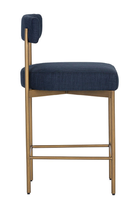 Low Back Fabric Counter Stool by Splendido Seneca Barstool, alternate view 28
