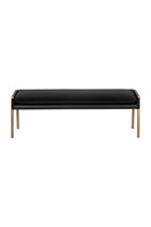 Brass Frame Modern Bench by Splendido Bellevue, alternate view 17