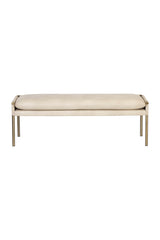 Brass Frame Modern Bench by Splendido Bellevue