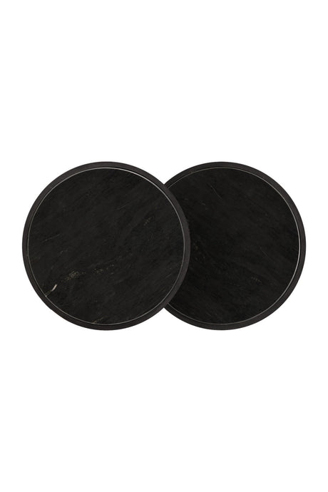 Black Marble Nesting End Tables (2) by Splendido Kyrie Side Table, alternate view 5
