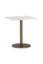 Art Deco Marble Square Bistro Table by Splendido Enco Dining Table