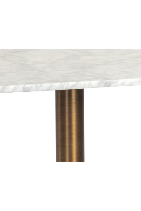 Art Deco Marble Square Bistro Table by Splendido Enco Dining Table, alternate view 10
