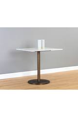 Art Deco Marble Square Bistro Table by Splendido Enco Dining Table, alternate view 12