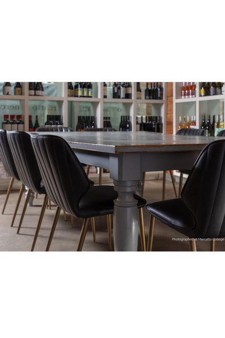 Channeled Leather Look Dining Chairs (2) by Splendido Clinton, alternate view 22