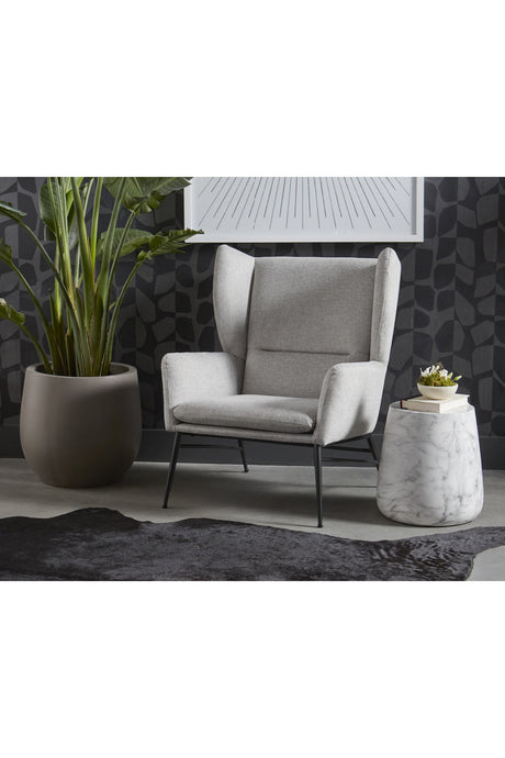 Marble Look Indoor/Outdoor Concrete End Table by Splendido Aries Outdoor Side Table, alternate view 5