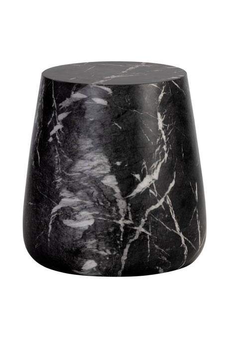 Marble Look Indoor/Outdoor Concrete End Table by Splendido Aries Outdoor Side Table, alternate view 10