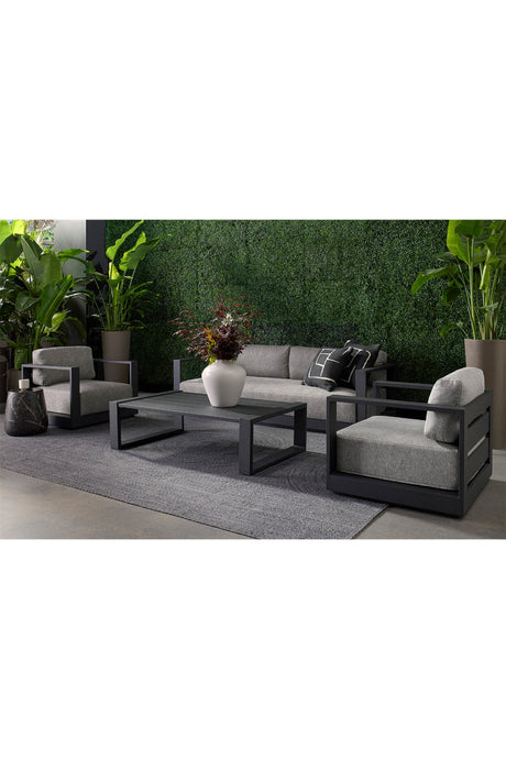 Marble Look Indoor/Outdoor Concrete End Table by Splendido Aries Outdoor Side Table, alternate view 15