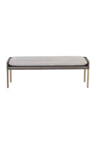 Brass Frame Modern Bench by Splendido Bellevue, alternate view 9
