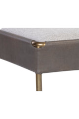 Brass Frame Modern Bench by Splendido Bellevue, alternate view 14